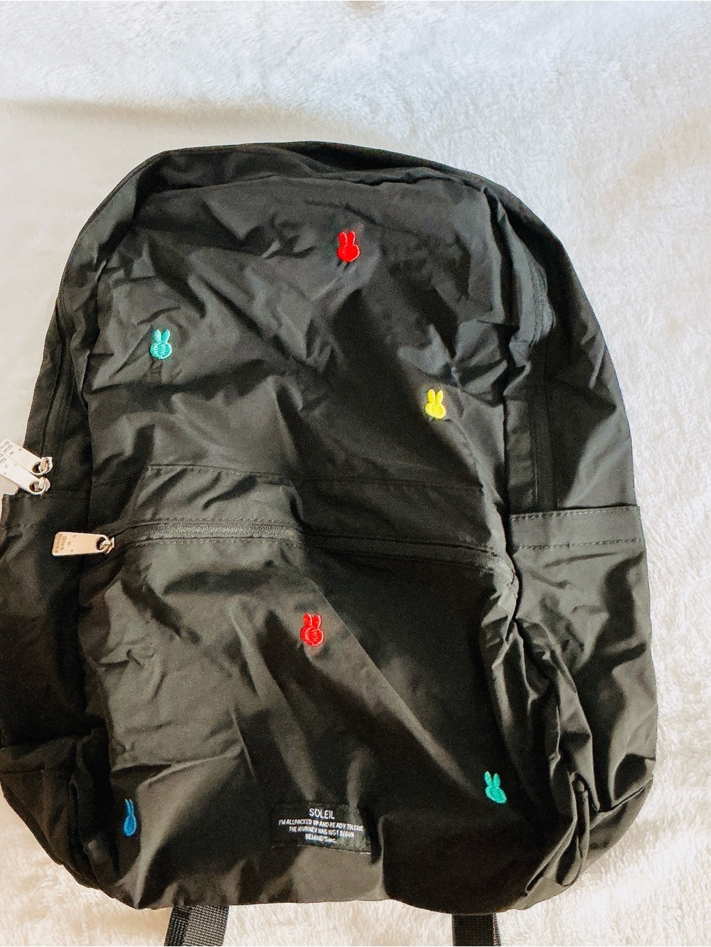 NWOT Soleil x Miffy Daypack Travel Foldable Compact Backpack with storage pouch